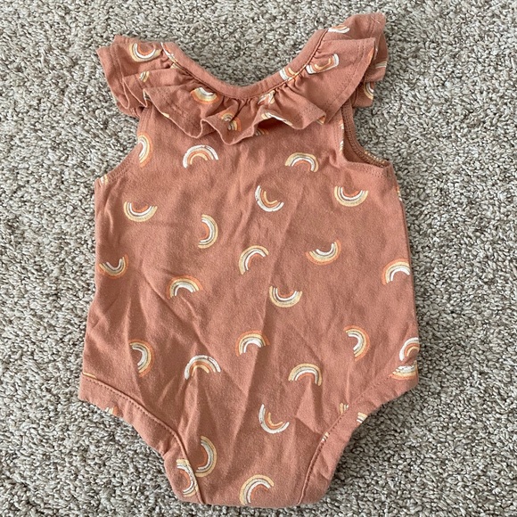Grayson Mini baby girls rainbow ruffle bodysuit size 0-3 months - Picture 5 of 7